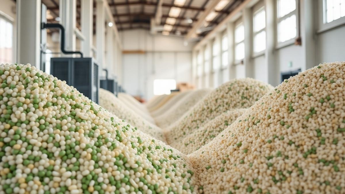 Sorted PCR plastic pellets ready for long-term buyer contracts